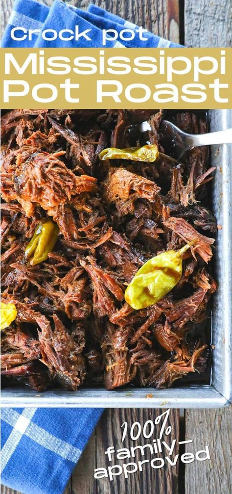 Mississippi Roast Crock Pot, Breakfast Baked Beans, Rump Roast Crock Pot Recipes, Crockpot Rump Roast, Mississippi Pot Roast Recipe, Beef Rump Roast, Slow Cooker Mississippi Pot Roast, Pot Roast Sandwiches, Rump Roast