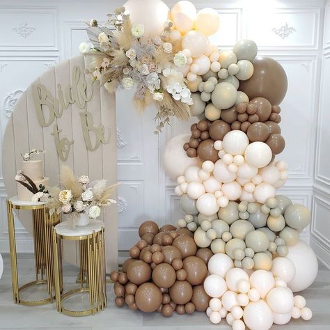 Baby Shower Ballons, Garland Wedding Decor, Balloon Garland Diy, Garland Arch, Birthday Balloon Decorations, Bachelorette Party Decorations, White Balloons, Arch Kit, Gold Balloons