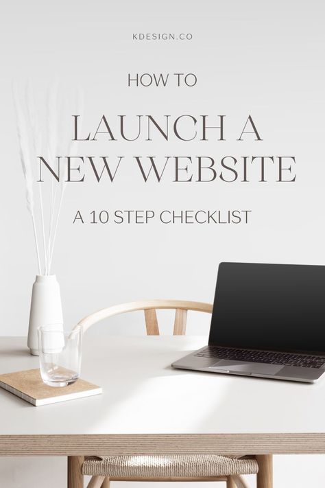 Creating your own website can feel like a daunting task, but don't let that stop you from getting started. Follow these 10 steps to launch your website. #webdesign #websitelaunch #websitetips #websites Things To Include On Your Website, Website Launch Poster, Website Launch Idea, Show It Website, Under Construction Website, Launch Website, Personal Website Design, Website Agency, Latest Web Design Trends