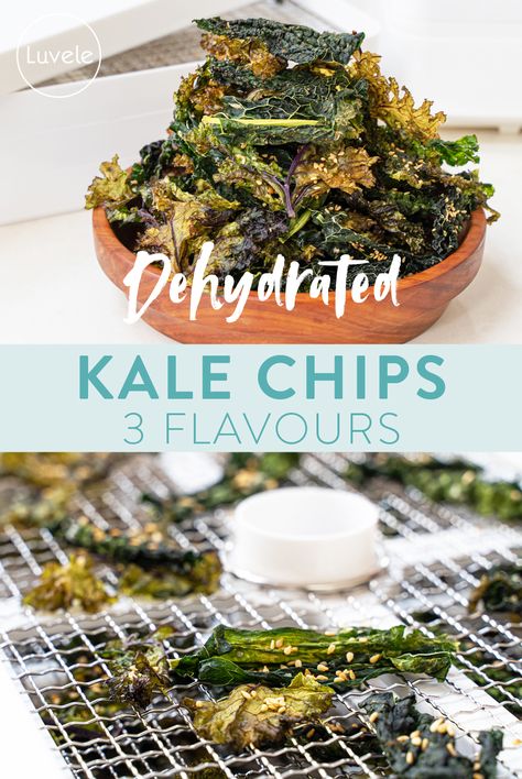 Dehydrator Kale Chips, Kale Chips Dehydrator, Dehydrator Snacks, Dehydrated Kale, Dehydrated Kale Chips, Dehydrated Snacks, Dehydrator Ideas, Rotation Diet, Green Powder Smoothie