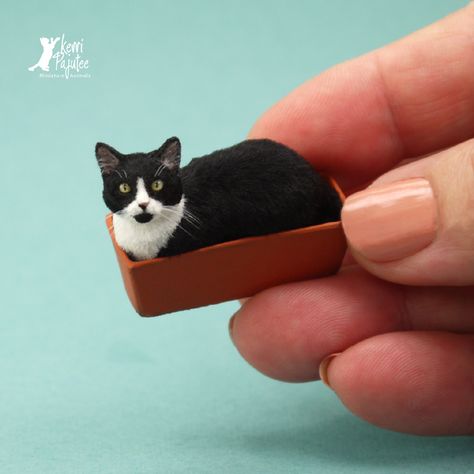 Miniature Sculpture Ideas, Clay Alpaca, Cat Clay Sculpture, Cats Aesthetic Wallpaper, Cat Clay, Cats Anime, Polymer Clay Cat, Clay Cat, 10 Interesting Facts