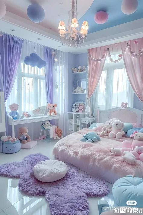 Softie Bedroom, Olive Bedroom, Room Redecorating, Girls Bedroom Makeover, Amazing Bedroom Designs, Pastel Bedroom, Dream Bedroom Inspiration, Kawaii Bedroom, Kids Bedroom Inspiration