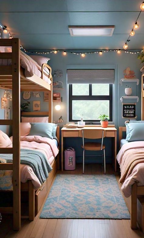 Transform your dorm room into a peaceful oasis with these dorm room hacks! Discover minimalist dorm room ideas for a simple and clutter-free space, plus UCSD dorm room ideas to make your room truly unique. Create a calming atmosphere with soothing color schemes and decor ideas, and maximize your space with clever dorm wall storage solutions. Get cute dorm inspiration for a warm and inviting room, and explore aesthetic dorm room ideas for two people to make shared spaces stylish and functional. Plus, find cheap college dorm room ideas to decorate your space without breaking the bank, and get inspiration for dorm room ideas suite style to make the most of your space. Dorm Room Ideas 3 People, Dorm Room Two People, Shared Dorm Room Ideas, Ucsd Dorm, Simple Dorm Room Ideas, Cozy Hotel Room, College Loft Beds, Aesthetic Dorm Room Ideas, Simple Dorm Room