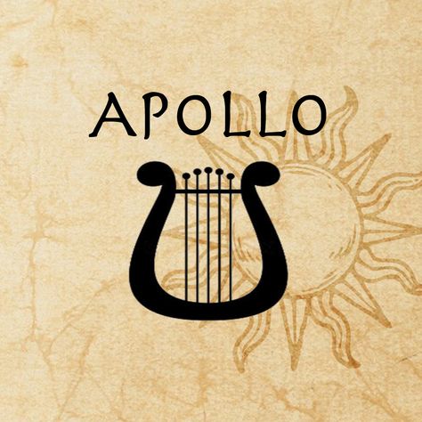 Apollo Symbol Greek Mythology, Apollo Symbol, Books Like Percy Jackson, Percy Jackson Tattoo, Apollo Tattoo, Greek God Tattoo, Cabin 7, Greece Mythology, Zeus Tattoo