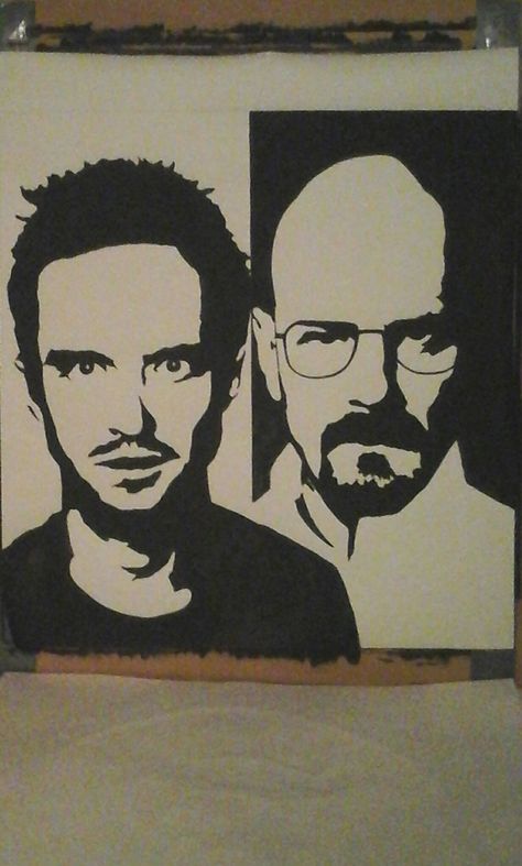 Breaking bad / painting by Roy ☆ ☆ ☆ ☆ ☆ Comic Style Painting, Breaking Bad Art Drawing, Grunge Canvas Art, Breaking Bad Art Illustration, Breaking Bad Drawings, Breaking Bad Dibujo, Breaking Bad Sketch, Painting Ideas Grunge, Breaking Bad Painting