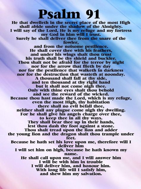 Receive Peace when you speak this prayer over your life & loved ones daily. You have not because you ask not. You get what you say! PRINT THIS to read every day! Psalm 91 Kjv, Psalm 91 Printable, Psalm 91 Prayer, Psalm 91 11, Psalms 91, Shadow Of The Almighty, Bible Verse Gifts, Prayer For Protection, Ayat Alkitab