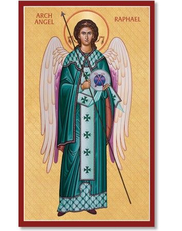 Angel Icons, Icon Corner, Monastery Icons, St Raphael Archangel, Raphael Angel, Saint Gabriel, Archangel Raphael, Archangel Gabriel, Christian Artwork