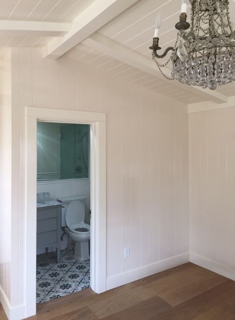 V-Groove Floor to Ceiling - WindsorONE V Groove Paneling Ceiling, Colonial Living Room, Craftsman Dining Room, Beadboard Bathroom, Beadboard Wainscoting, Shiplap Ceiling, Building Stairs, Transitional Dining Room, Custom Millwork