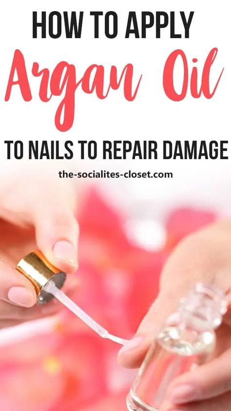 How To Repair Damaged Nails, Nail Bed Damage, Damaged Nails Repair, Fingernail Health, Grow Long Nails, Nail Ridges, Argan Oil Benefits, Broken Nails, Organic Argan Oil