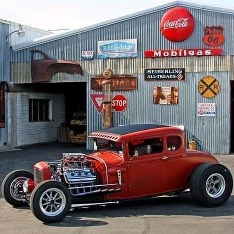 https://www.facebook.com/photo?fbid=1146161785844776 Rat Rod Trucks, Rat Rod Pickup, Rat Rod Cars, Dually Trucks, Hot Rods Cars Muscle, Traditional Hot Rod, Old Garage, Rat Rods Truck, Classic Cars Trucks Hot Rods