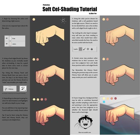 Cell Shade Tutorial, Cell Shading Reference, How To Cell Shade, Anime Cell Shading, Cell Shaded Art, Cell Shading Tips, Cell Shaded Art Style, Soft Cell Shading, Soft Shading Tutorial