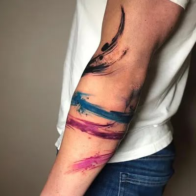 ‘brush stroke’ in Tattoos | Search in +1.1M Tattoos Now | Tattoodo Brushstroke Tattoo, Bjj Tattoo, Band Tattoos For Men, It Painting, Brush Tattoo, Band Tattoos, Forearm Band Tattoos, Tattoo Now, Arm Band Tattoo