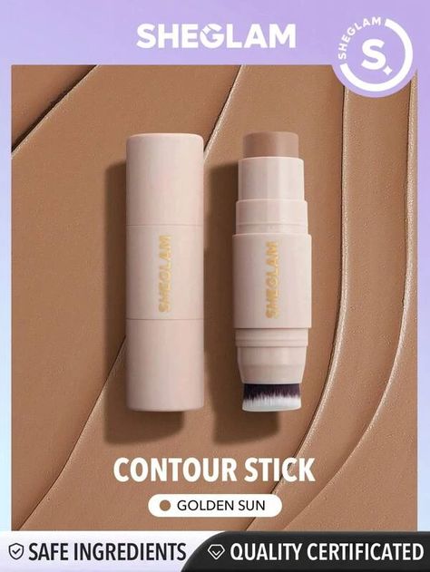 SHEGLAM Glowin' Up Skin Stick-Golden Sun  Cream Contour Stick Long Lasting Highly Pigmented Sweat Proof Bronzer Sculpting Lightweight Smooth Natural Contour Cream Contour Stick, Liquid Contour, Contour Face, Contour Bronzer, Contour Stick, Smooth Face, Cream Contour, Natural Contour, Blush Highlighter