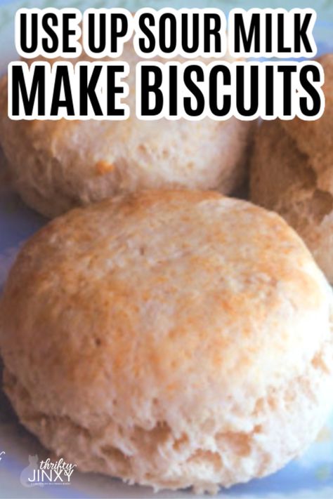 Recipe Using Sour Milk, Sour Milk Recipes, Hippy Life, Leftover Milk, Sour Milk, Make Biscuits, Milk Biscuits, How To Make Biscuits, Biscuit Rolls