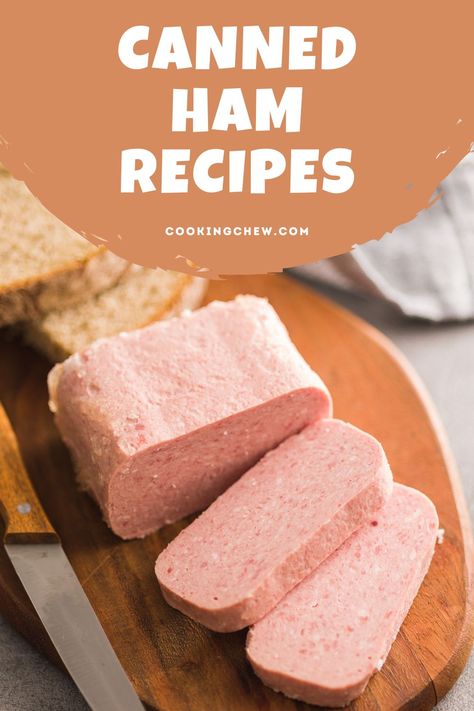 Canned Ham Salad Recipe, Recipes With Canned Ham, Tinned Ham Recipes, Hormel Canned Ham Recipes, Canned Ham Recipes Crock Pots, Canned Smoked Ham Recipes, Ham Canning Recipes, Canned Ham Recipes Baked, Can Ham Recipes