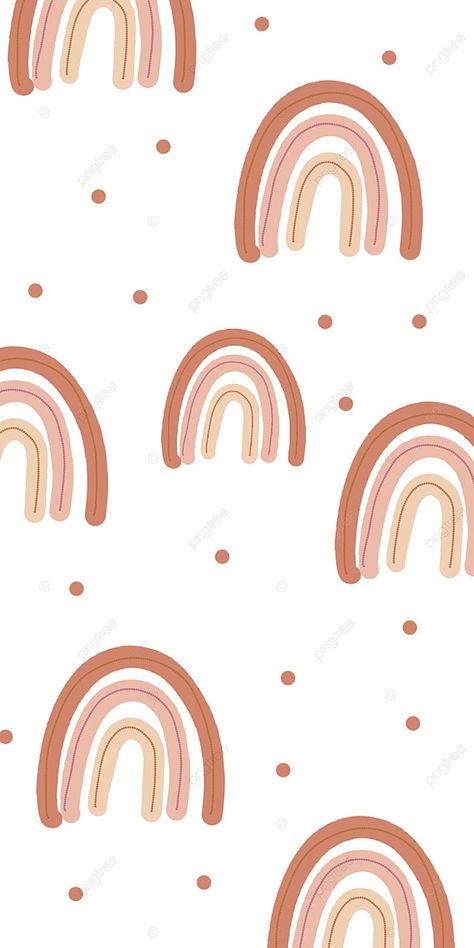 Rainbow Brown Wallpaper Background Brown Aesthetic Rainbow, Rainbow Cute Wallpaper, Boho Rainbow Background, Pink Rainbow Wallpaper, Preppy Rainbow, Pastel Rainbow Aesthetic, Preppy Backgrounds, Rainbow Color Background, Brown Rainbow