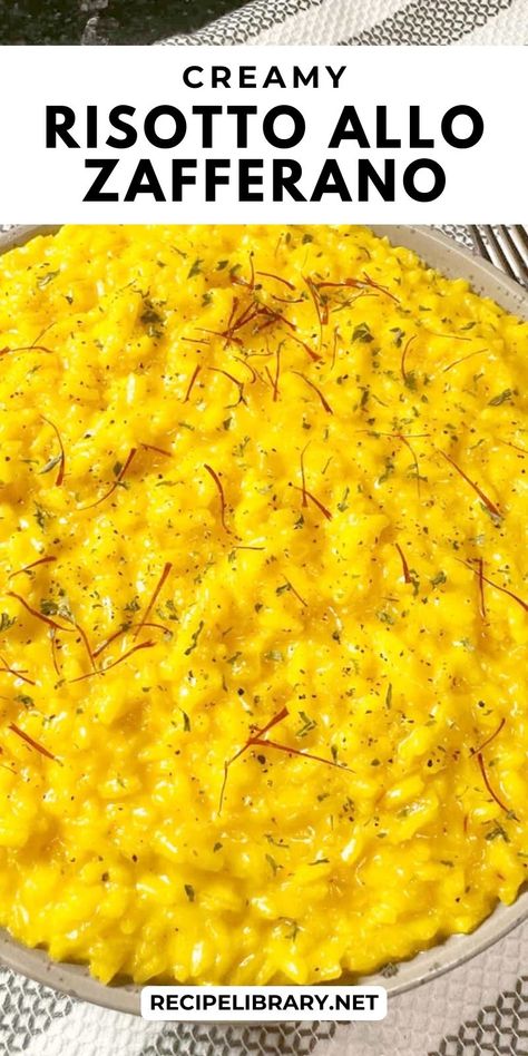 This Creamy Riso allo Zafferano (Saffron Risotto) is ready in just 30 minutes! 🍋🍚 Bursting with rich flavors and a mesmerizing golden hue, this Saffron Risotto recipe is irresistibly delicious yet simple to make with only a few ingredients. Saffron Risotto Recipes, Saffron Risotto, Best Risotto, Saffron Recipes, Creamy Risotto, Risotto Recipe, Risotto Recipes, Easy Homemade Recipes, Saute Onions