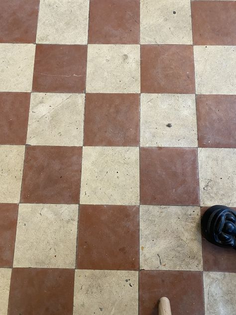 Cement Tile Checkerboard Floor, Checkered Tile Floor Entryway, Black And Brown Checkered Floor, Brown Checkered Tile, Brown And Cream Checkered Floor, Terracotta Checkerboard Floor, Terra Cotta Checkered Floor, Brown Checkered Floor, Checkered Floor Kitchen