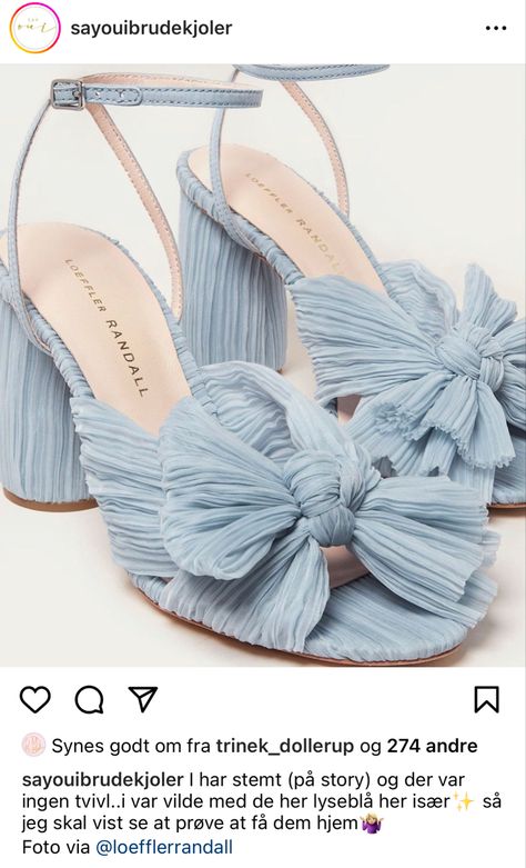 Blue Bridal Shoes, Bow High Heels, Loeffler Randall Shoes, Blue Bridal, Bow Heels, Beautiful Gift Wrapping, Wedding Heels, Loeffler Randall, Blue Bow