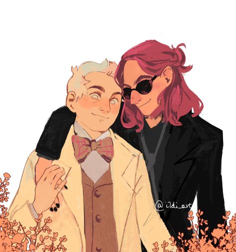 Good Omens Tumblr, Good Omens Book, Ineffable Husbands, Terry Pratchett, Good Omens, Neil Gaiman, Angels And Demons, Character Aesthetic, Best Couple