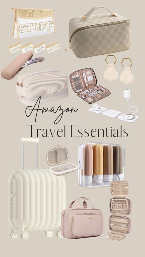 Stay effortlessly organized and elevate your travel game with these sleek essentials. From chic packing cubes to stylish toiletry bags, these finds strike the perfect balance between functionality and aesthetics. ✈️👜 #AmazonTravelFinds #OrganizedTravel #TravelInStyle" Beach Travel Essentials, Modern Mom Style, Packing Essentials, Travel Bag Essentials, Amazon Travel, Travel Essentials For Women, Packing Checklist, Christian Shirts Designs, Travel Finds