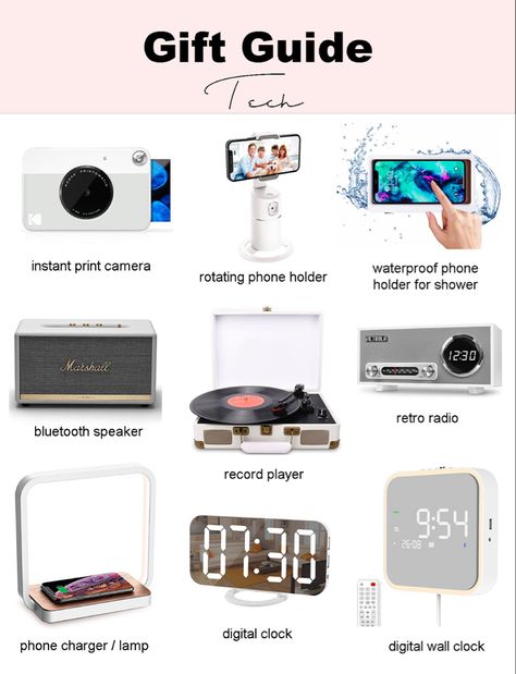 Technology gift ideas Best Tech Gifts, Gifts For A Tech Guy, Tech Gifts For Teenagers, Electronic Corporate Gifts, Cool Tech Gifts 2022, Top Tech Gifts, Fitness Gift Guide, Instant Print Camera, Christmas Workout