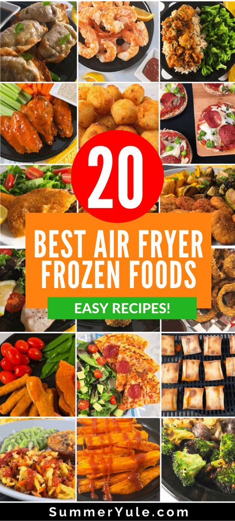 Here's the best frozen foods to cook in an air fryer, including these air fryer frozen tater tots! Foods For Air Fryer, Foods In Air Fryer, Frozen Food Recipes, Recipes For Vegetables, Easy Frozen Meals, Frozen Sweet Potato Fries, Best Frozen Meals, Healthy Frozen Meals, New Air Fryer Recipes