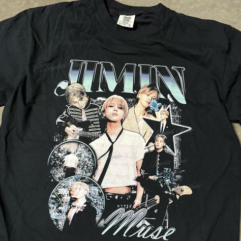 Jimin Muse Graphic Tee Available in my Etsy Shop Now 🙂‍↕️🙏🏻✨ Tag and share this to your besties 👯 Jimin Muse, How To Believe, Bts Shirt, Dye T Shirt, Comfort Colors, Muse, Tshirt Print, Unisex T Shirt, Graphic Tee