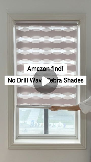 LazBlinds on Instagram: "🌊 Wave zebra shades - A perfect blend of unique design and no-drill installation! ✨ Special wave stripe design enhances home aesthetics. No-drill quick installation, ideal for renters and homeowners, leaves no marks and doesn’t damage walls. Instantly refresh your room! Click the link in bio🔗 to learn more. #homedecor #interiordesign #homestyling #wavedrapes #nodrill #NoDrillBlinds #HomeUpgrade #rollershades #homediy #windowtreatments #amazonhomefinds #apartmentdiy #bedroomdesign #blinds" Zebra Shades, Zebra Blinds, Home Aesthetics, Roller Shades, Home Upgrades, Stripes Design, Click The Link, Window Treatments, Bedroom Design