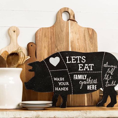 There is so much to shop at #PinnersTX and fabulous DIY home decor from @unfinishedwoodco is just the beginning! 😍 Get 50% off general… Nursery Country, Family Message, Pig Silhouette, Fabulous Diy, Keyhole Hanger, Wall Art Kitchen, Menu Board, Chalkboard Paint, Farmhouse Wall Art