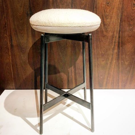 Thomas Hayes Studio on Instagram: “The “ Biscoito “ swivel stool in Shearling with gunmetal frame and walnut. #furniture #designer #handmade #losangeles #woodworking…” Thomas Hayes, Walnut Furniture, Swivel Stool, Furniture Designer, Stools, Bar Stools, Walnut, Dream House, Woodworking