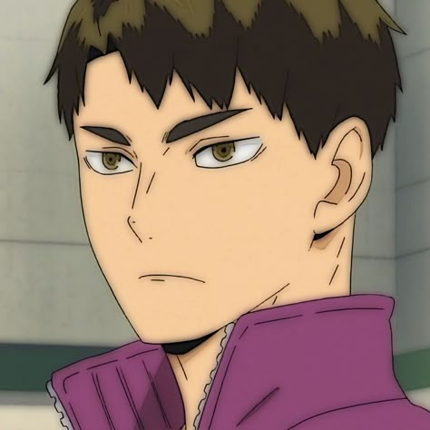 Ushijima Wakatoshi Icon, Haikyuu Shiratorizawa, Wakatoshi Ushijima, Haikyuu Ushijima, Ushijima Wakatoshi, Haikyuu Karasuno, Volleyball Anime, Haikyuu 3, Manga Boy