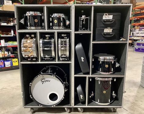 Drum Studio, Drum Storage, Church Welcome Center, Drums Studio, Drum Room, Gretsch Drums, Sound Equipment, Music Studio Room, John Lennon Beatles