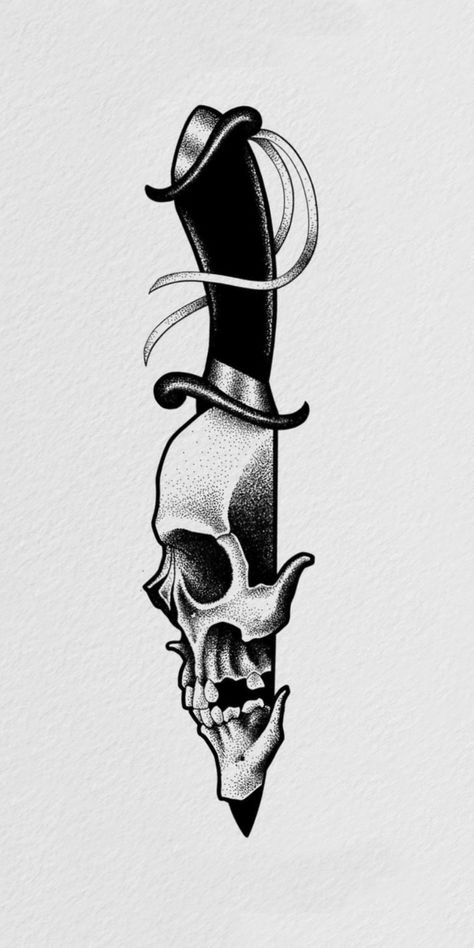 Dark Theme Tattoos, Dotwork Tattoo, Tattoo Outline Drawing, Tattoo Zeichnungen, Skull Art Drawing, Drawing Stencils, Skulls Drawing, Tatuaje A Color, Tattoo Stencil Outline