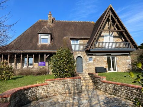 Unexpectedly Re-available!! Substantial detached 6 bedroom house with over 1/2 acre garden and basement Normandy €298,000 approx. £258,873 Property reference: SIF - 001673 https://suzanneinfrance.com/listing/substantial-detached-6-bedroom-house-with-over-1-2-acre-garden-and-basement/ #SuzanneinFrance #vastgoed #realestate #makelaar #amsterdam #vastgoedfotografie Cloakroom Tiles, Acre Garden, D Day Beach, 6 Bedroom House, Stable Door, Basement Stairs, Arched Doors, French Property, Large Shower