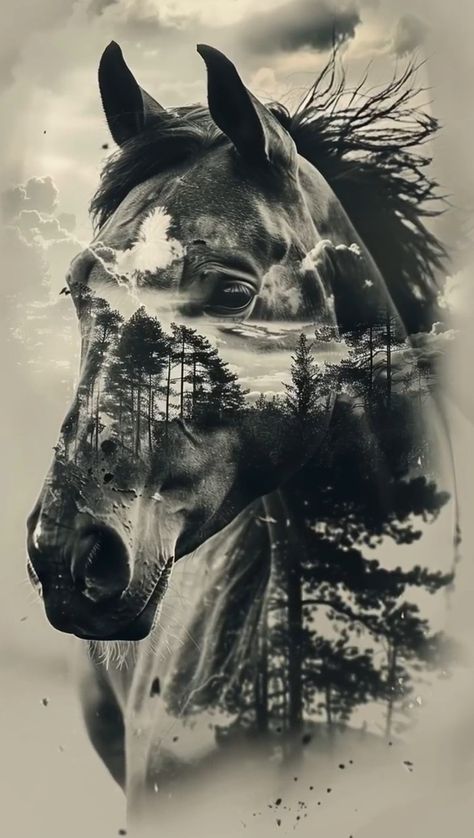 Horse Sleeve Tattoo Men, Cool Horse Wallpapers, Horses And Women, Cute Horses Wallpapers, Horse Blaze Tattoo, Fall Horse Wallpaper, Wild Horse Photography, Horse Pictures Wallpaper, Tattoo Ideas Native American