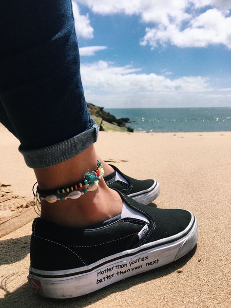 hotter than your ex, better than your next Vans Aesthetic, Vans Slip On Shoes, Slip On Vans, Vans Outfit, Shoes Trendy, Stylish Socks, Winter Shoes For Women, Black Vans, Vsco Girl