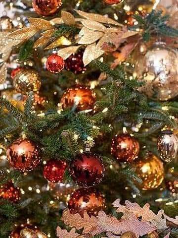 Christmas Tree Themes Colors Gold, Red And Orange Christmas, Decorate A Door For Christmas, Christmas Tree Themes Colors, Decorate A Door, Door For Christmas, Orange Christmas Tree, Lodge Christmas, Red And Gold Christmas Tree