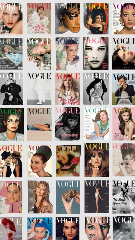 #vougemagazine #vougue Prada Poster, Fashion Dream Job, Fashion Poster Design, Vogue Magazine Covers, Magazine Collage, Hair Advice, Vogue Covers, Model Aesthetic, Fashion Catalogue