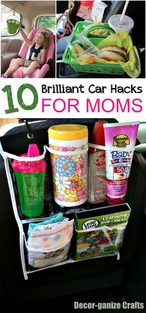 10 Brilliant Car Hacks for Moms Car Caddy, Store Hacks, Dollar Store Hacks, Dollar Store Organizing, Car Hacks, Baby Organization, Organization Solutions, Store Organization, Cars Organization