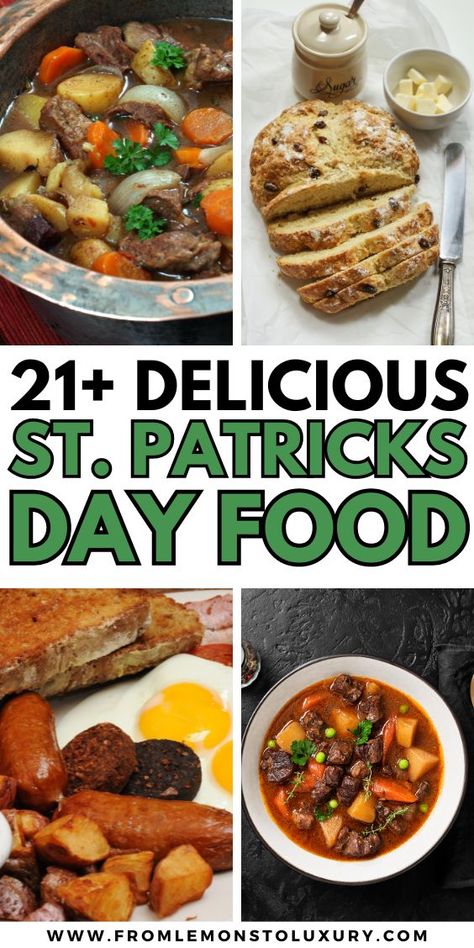 St Patrick's Day Food Recipes St Patricks Day Buffet Food, St Patty's Day Food, Traditional St Patricks Day Food, St Patricks Food Party, St Patrick’s Day Recipes, St Patrick’s Day Food, St Patrick's Day Food Ideas, St Patricks Day Recipes, St Patrick's Day Menu