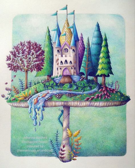 Enchanted Forest Coloring Book Johanna Basford, Enchanted Forest Book, Johanna Basford Lost Ocean, Johanna Basford Books, Forest Coloring Pages, Basford Enchanted Forest, Enchanted Forest Coloring Book, Joanna Basford Coloring, Johanna Basford Enchanted Forest