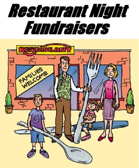 Fundraiser Help: Restaurant Night Fundraisers - A Restaurant Night fundraiser is an easy way to raise funds because its a simple revenue share idea that’s a win/win for your group, your supporters, and for the restaurant. Creative Fundraising, Sports Fundraisers, Pta Fundraising, School Fundraising, Booster Club, Pta School, Fundraising Tips, Fundraiser Ideas, Relay For Life