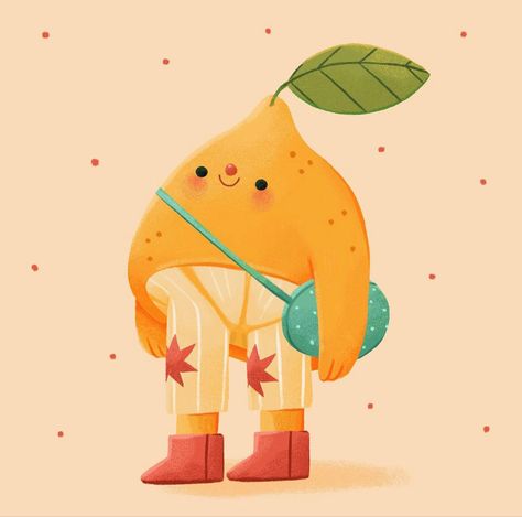 Fruit Character, Lemon Boy, Art Procreate, Character Graphic, Fruit Art, Illustration Artists, Moon Child, Character Illustration, Graphic Illustration