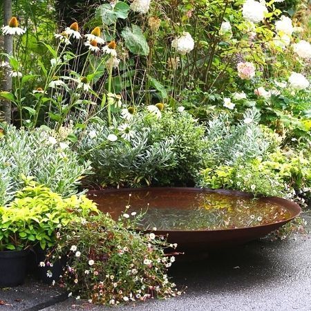 Container Water Gardens, Garden Water Feature, Water Gardens, Have Inspiration, Water Features In The Garden, Native Garden, Corten Steel, Courtyard Garden, Water Feature