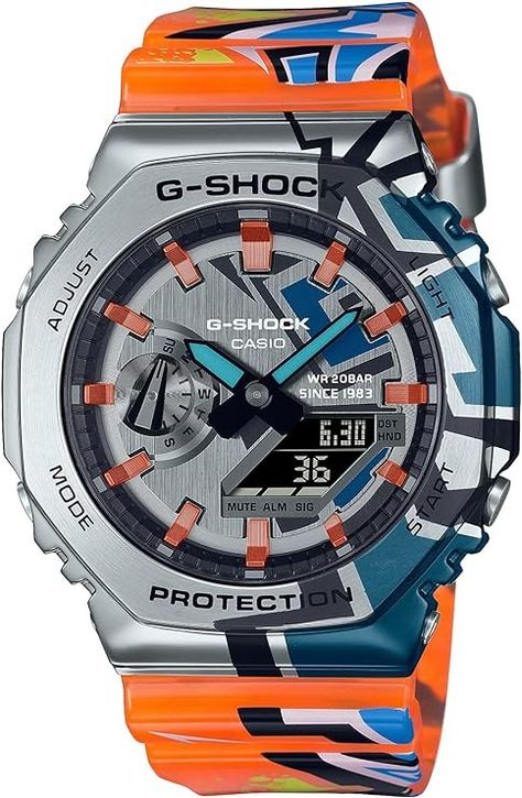 Amazon.com: Casio GM-2100SS-1AJR [G-Shock Street Spirit Series] Watch Shipped from Japan Sep 2022 Model : Clothing, Shoes & Jewelry G Shock Watches, Crazy Colour, Casio G Shock, G Shock, Rubber Case, Casio Watch, Men's Watch, Graffiti Art, Luxury Watch