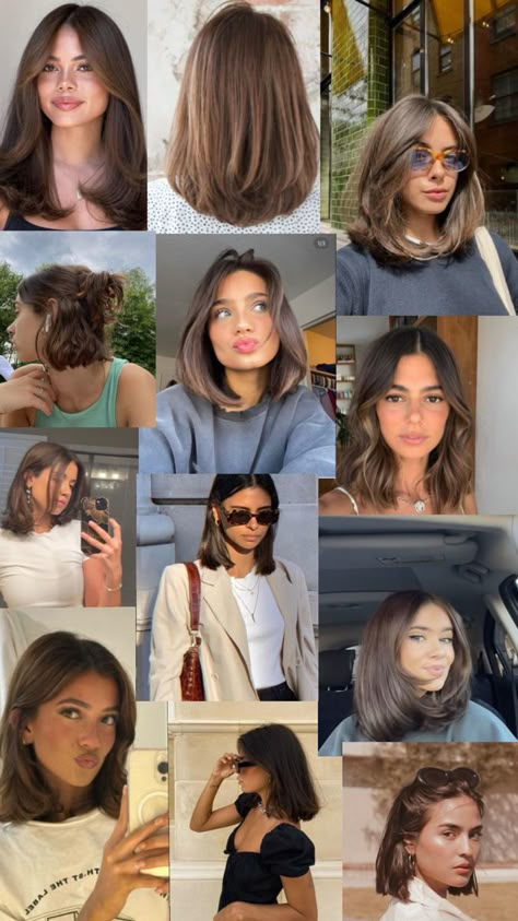 ⭐️ Hairstyles With Layers, Medium Hairstyles For Women, Haircuts With Layers, Bob Haircuts With Bangs, Haircuts For Medium Length Hair, Brown Hair Inspo, Hair Inspiration Long, Layered Haircuts For Medium Hair, Hair Specialist