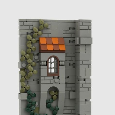 Tom on Instagram: "Spent some time to work on a model to show several techniques of building walls with many details and vegetation 🏰🌿 Hope you like it.  What do you think?  #lego #legomoc #legocastle #legocastlemoc #legomoc #legomocs #afol #legobuilder" Lego Wall Techniques, Lego Castle Moc, Lego Moc Ideas, Lego History, Lego Diorama, Lego Design Ideas, Lego Village, Neoclassical House, Lego Techniques