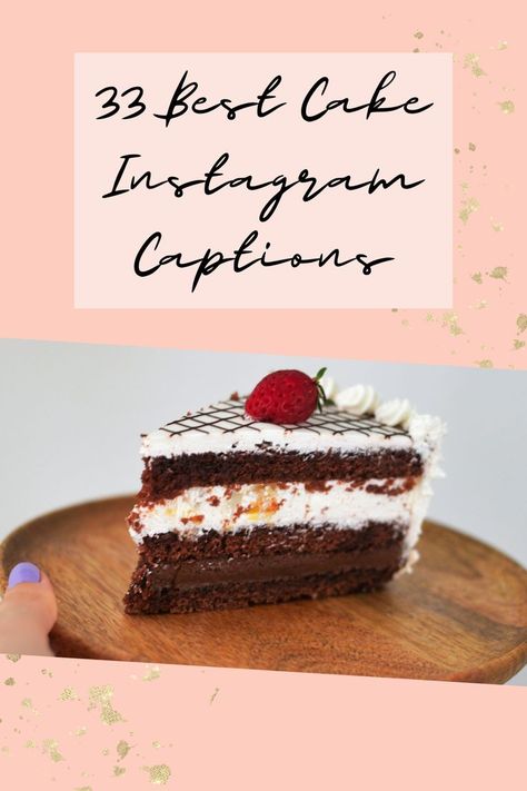 Caption For Cake Post Instagram, Cake Quotes For Instagram, Birthday Cake Captions Instagram, Chocolate Cake Captions Instagram, Cake Words Writing, Cheesecake Captions Instagram, Cheesecake Captions, Birthday Cakes Quotes, Cake Captions Instagram