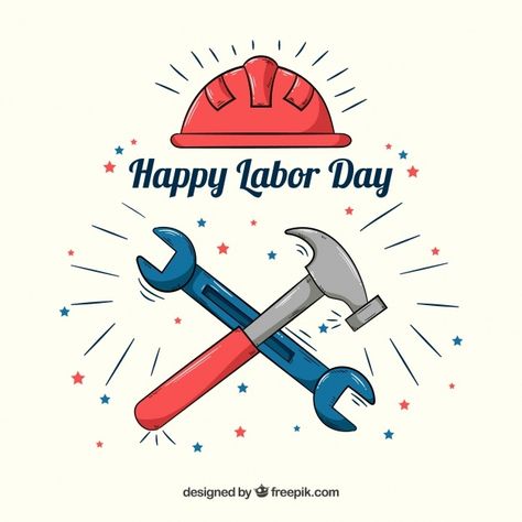 Labour's Day, Day Background, Bullet Journal Design Ideas, Happy Labor Day, Wedding Vector, Journal Design, Labor Day, Vector Pattern, Premium Vector